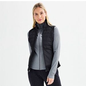 Tek Gear Black Women's Quilted Vest